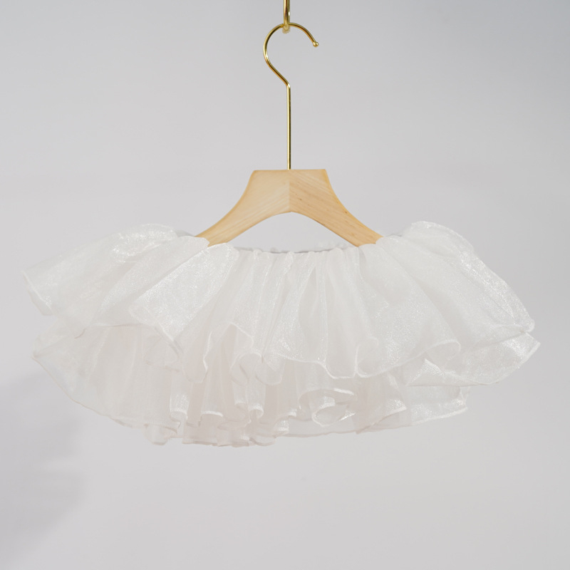 Dječja organza baletna tutu suknja, 100% poliester, mekan tretman, All-Match stil, plesna odjeća