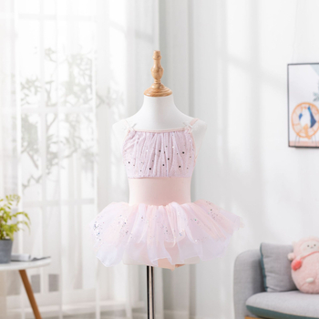 Meet xi Dječji plesni trening kostim, najlon tkanina s mekanom obradom, stil 1628, za uzrast 8+