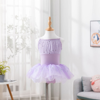 Meet xi Dječji plesni trening kostim, najlon tkanina s mekanom obradom, stil 1628, za uzrast 8+