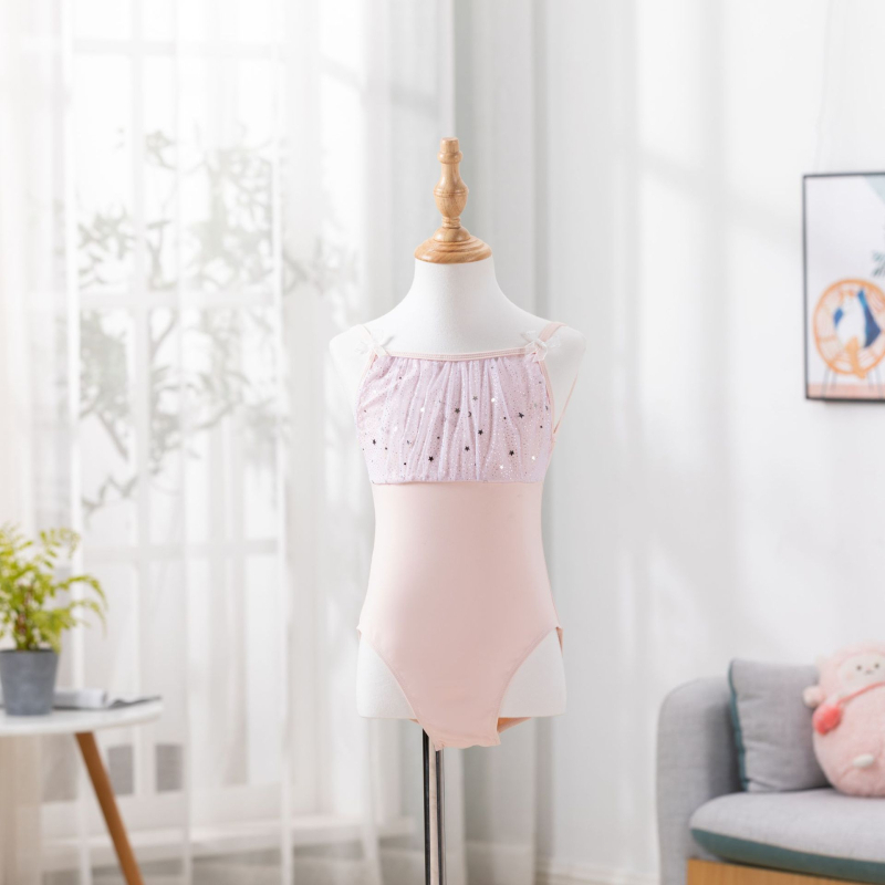 Meet xi Dječji plesni trening kostim, najlon tkanina s mekanom obradom, stil 1628, za uzrast 8+