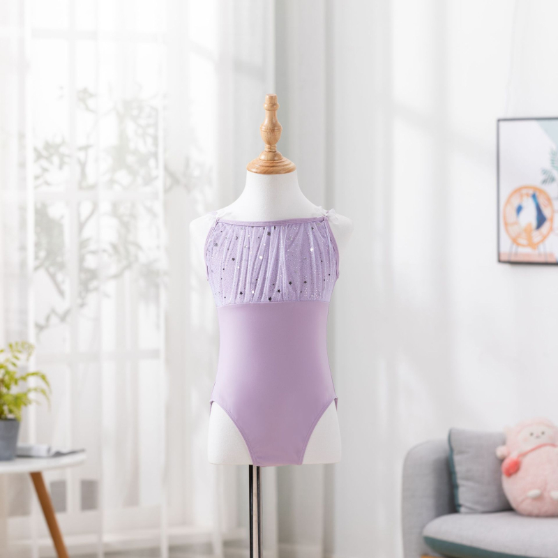 Meet xi Dječji plesni trening kostim, najlon tkanina s mekanom obradom, stil 1628, za uzrast 8+