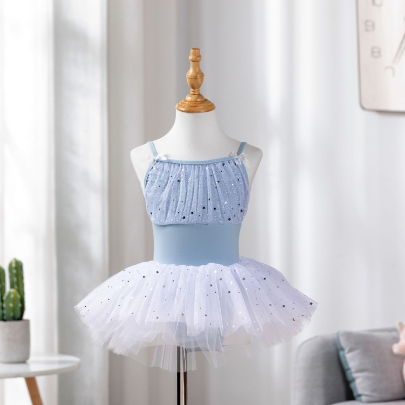 Meet xi Dječji plesni trening kostim, najlon tkanina s mekanom obradom, stil 1628, za uzrast 8+