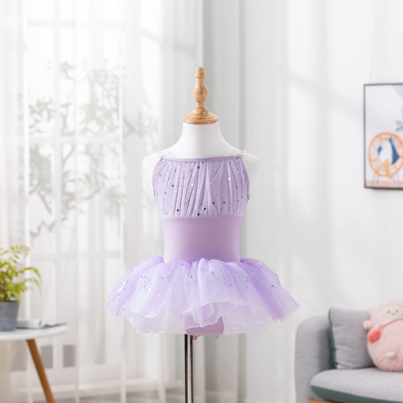 Meet xi Dječji plesni trening kostim, najlon tkanina s mekanom obradom, stil 1628, za uzrast 8+