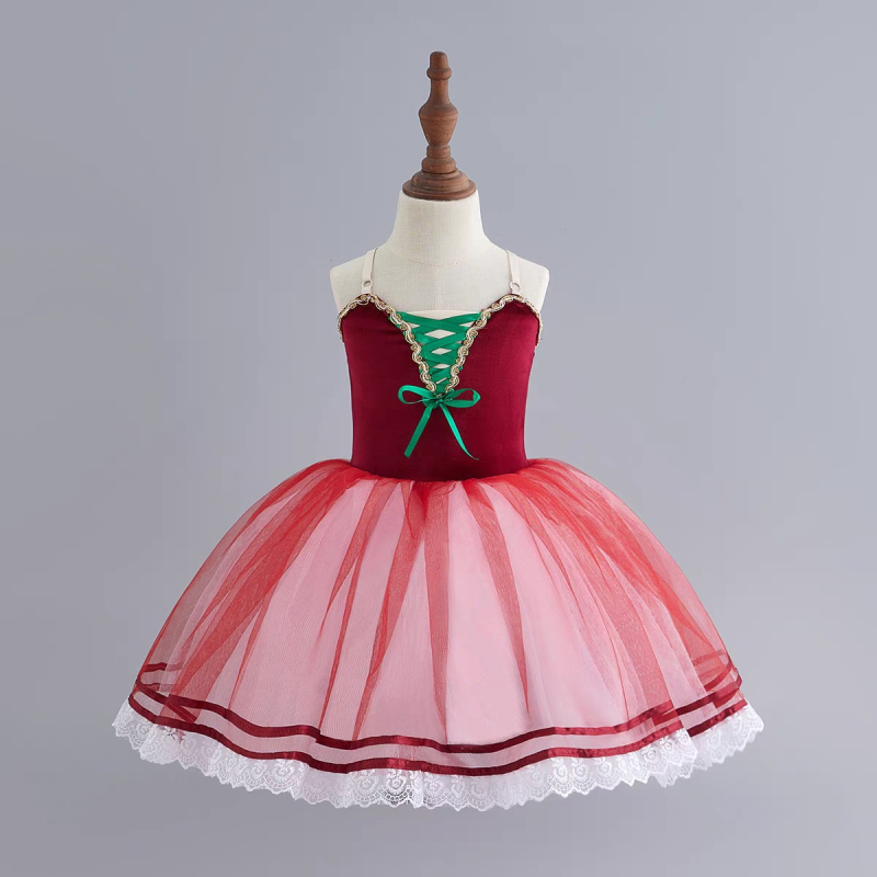 Dječja baletna suknja tutu - 100% Spandex, za djevojčice 3–8 godina, baletna odjeća za nastup