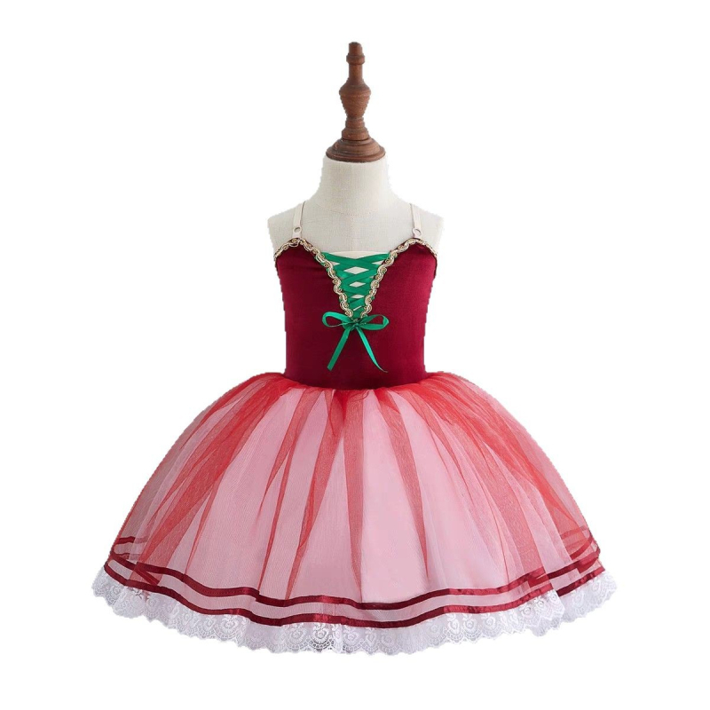 Dječja baletna suknja tutu - 100% Spandex, za djevojčice 3–8 godina, baletna odjeća za nastup