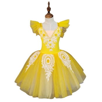 Dječja baletna haljina s tutu, stil princeze, 40% elastan, za djevojčice starije od 8 godina (iznad 140 cm), za sve sezone