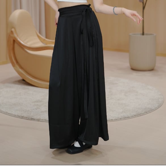 Pantalone za ples, novi stil, moderno oblikovanje tijela, klasična elegancija za plesne izvedbe i treninge, širokog kroja