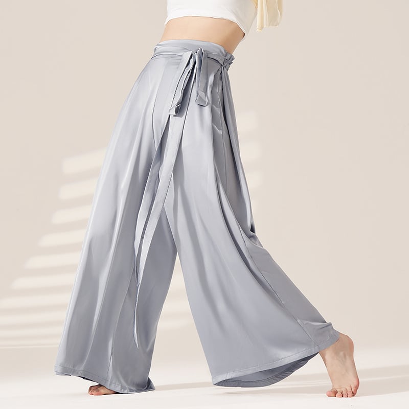 Pantalone za ples, novi stil, moderno oblikovanje tijela, klasična elegancija za plesne izvedbe i treninge, širokog kroja