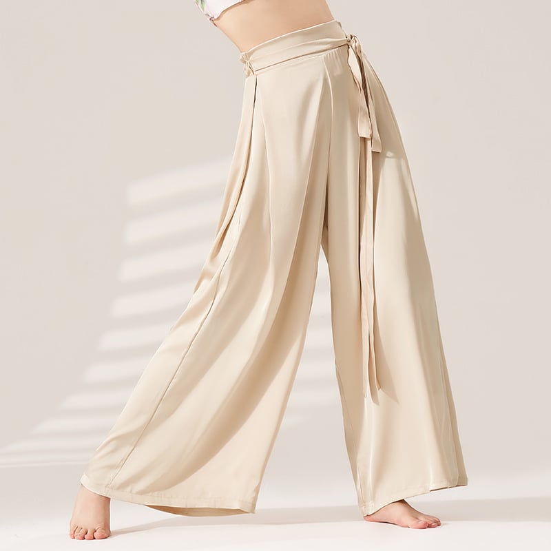 Pantalone za ples, novi stil, moderno oblikovanje tijela, klasična elegancija za plesne izvedbe i treninge, širokog kroja