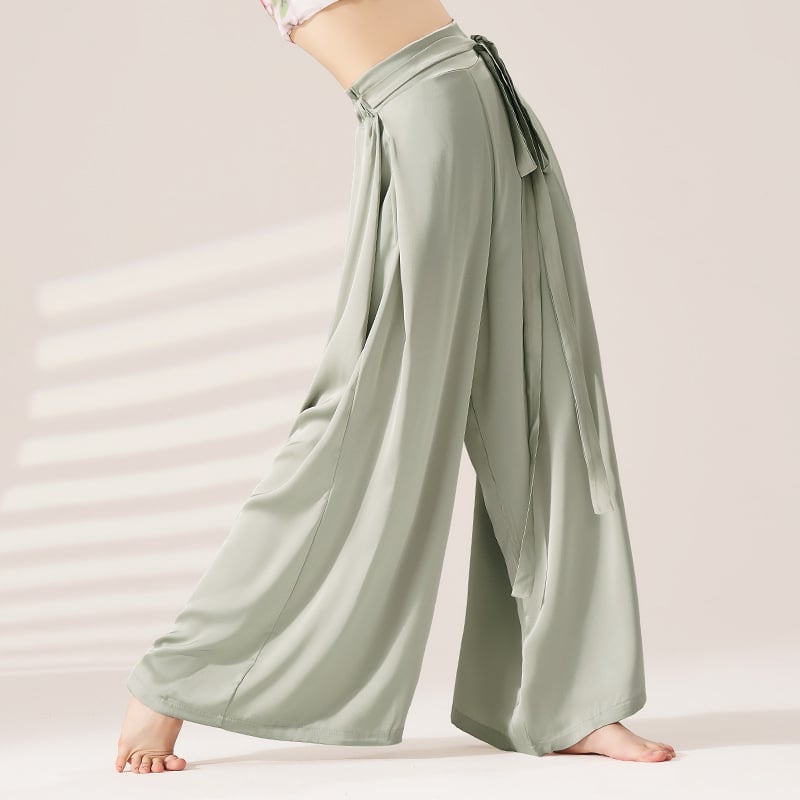 Pantalone za ples, novi stil, moderno oblikovanje tijela, klasična elegancija za plesne izvedbe i treninge, širokog kroja