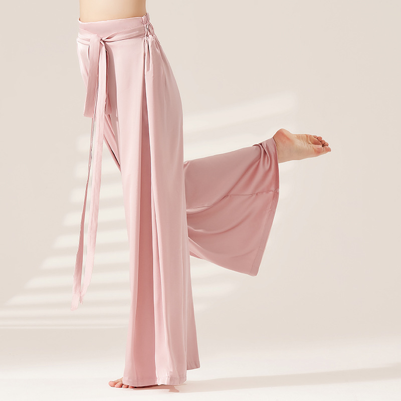 Pantalone za ples, novi stil, moderno oblikovanje tijela, klasična elegancija za plesne izvedbe i treninge, širokog kroja