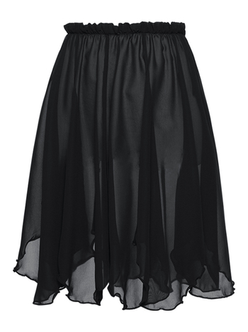 Fustă de balet pentru adulți – fustă midi din sifon, talie elastică, căptușeală poliester, potrivită pentru balet și dans modern (șifon midi, talie elastică, căptușeală poliester, 100% poliester)