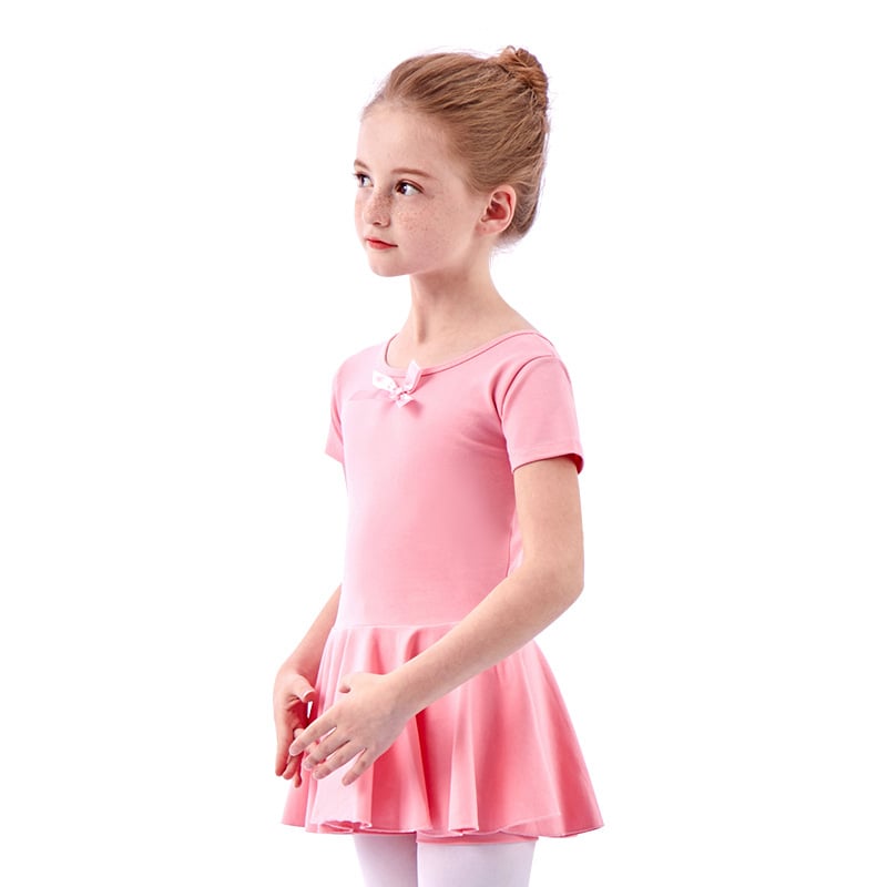 Két darabos balettkészlet lányoknak: osztott tutu szoknya és hosszú ujjú body, pamut 93,2%, koreai stílus, 3-8 éveseknek, 2025 őszi megjelenés