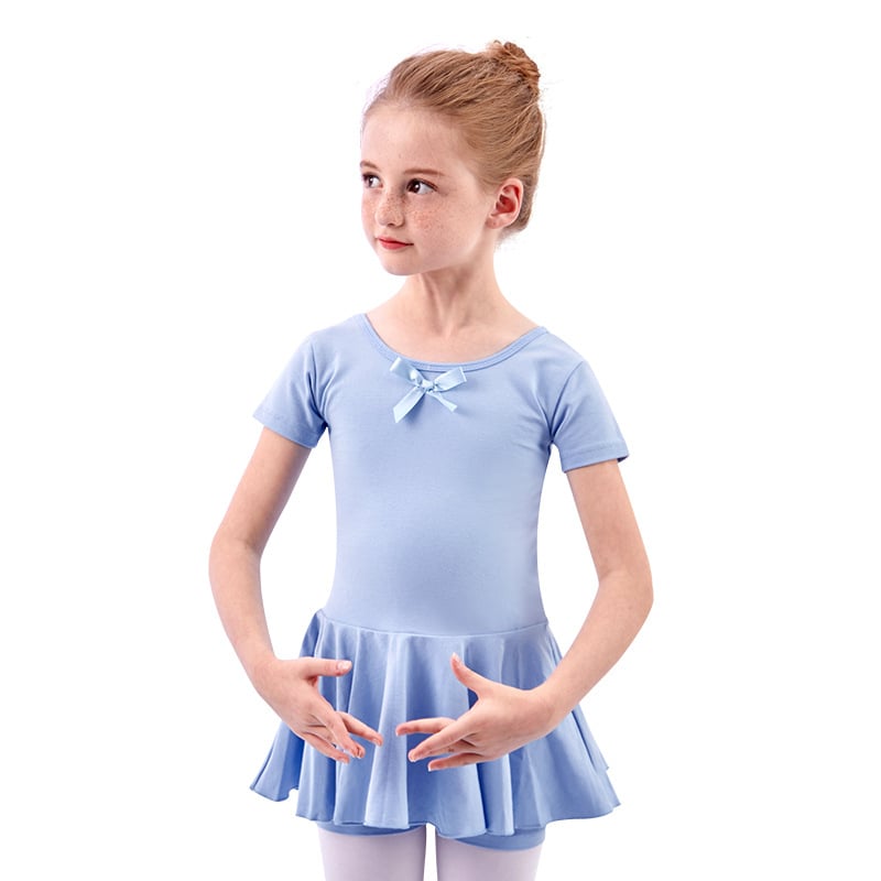 Két darabos balettkészlet lányoknak: osztott tutu szoknya és hosszú ujjú body, pamut 93,2%, koreai stílus, 3-8 éveseknek, 2025 őszi megjelenés