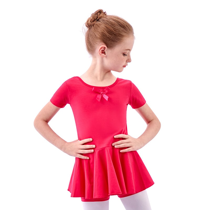 Két darabos balettkészlet lányoknak: osztott tutu szoknya és hosszú ujjú body, pamut 93,2%, koreai stílus, 3-8 éveseknek, 2025 őszi megjelenés