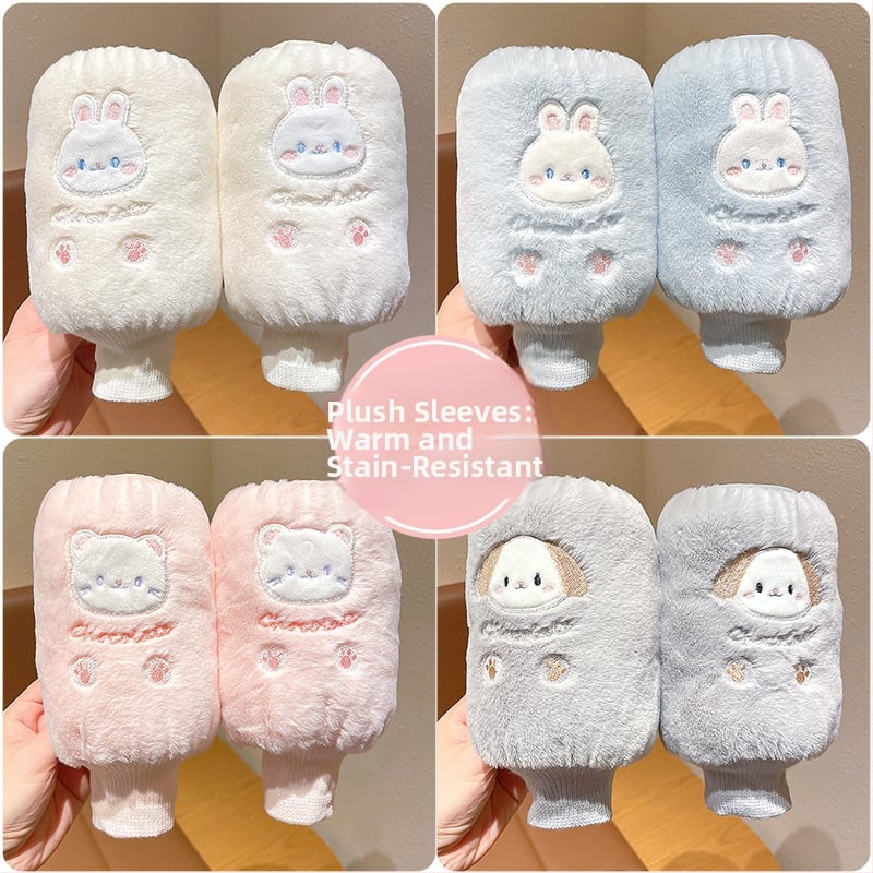 Vaikų rankovių dangteliai su animaciniu raštu – Unisex, megzti ir siuvinėti, Žiema 2025