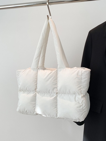 Nylonová tote taška so zipsom, podšívka z polyesteru, vodorovný štvorcový tvar, vnútorná kapsa na zips