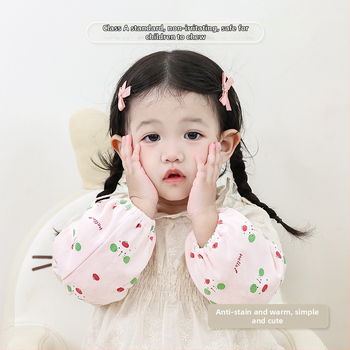 Vaikų rankovės apsaugos iš 100% medvilnės, apsauga nuo nešvarumų, rudens–žiemos sezonui, karikatūros raštas, amžiaus grupės 1–3 ir 3–8