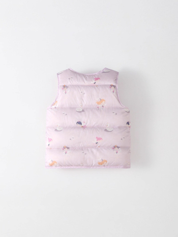 Vestă pentru copii cu puf de rață, 1–3 ani, stil coreean, model desen animat