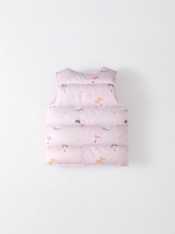 Vestă pentru copii cu puf de rață, 1–3 ani, stil coreean, model desen animat