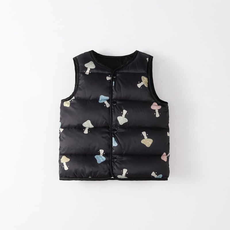 Vestă pentru copii cu puf de rață, 1–3 ani, stil coreean, model desen animat
