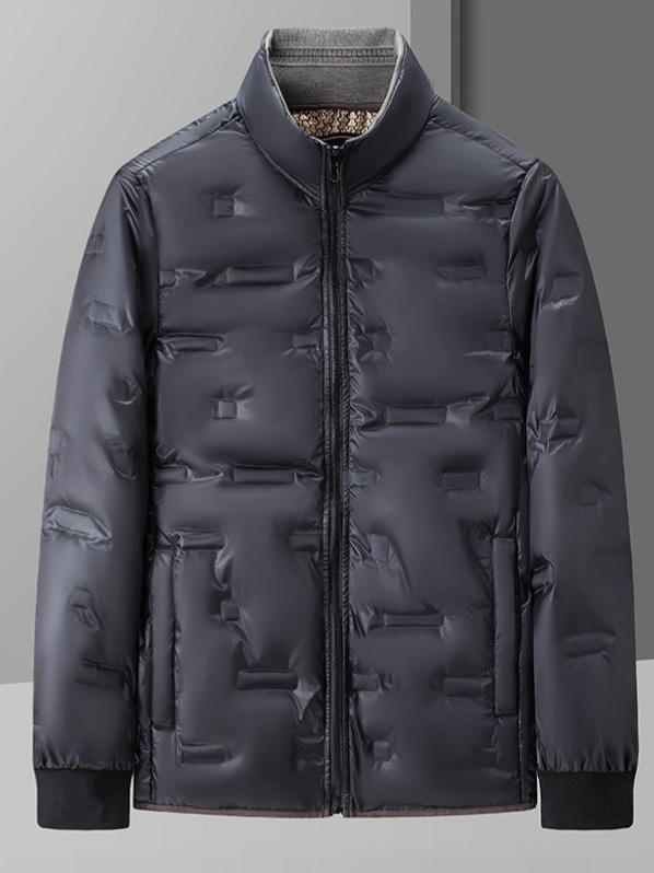 Woodpecker jachetă de iarnă pentru bărbați, cu căptușe detașabilă – groasă, rezistentă la vânt, puf de gâscă alb 86-90%, material exterior poliester