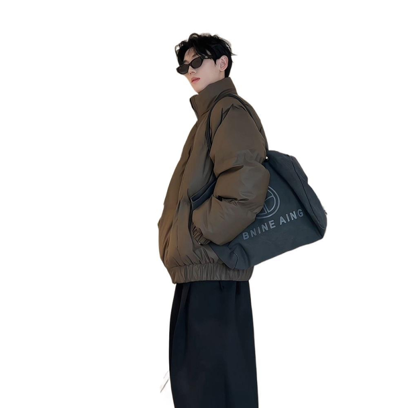 Ανδρικό χειμερινό μπουφάν, περιεκτικότητα σε πούπουλο 30–35%, γέμισμα: λευκό πάπιας πούπουλο, παχύ, αναστροφικό, φερμουάρ