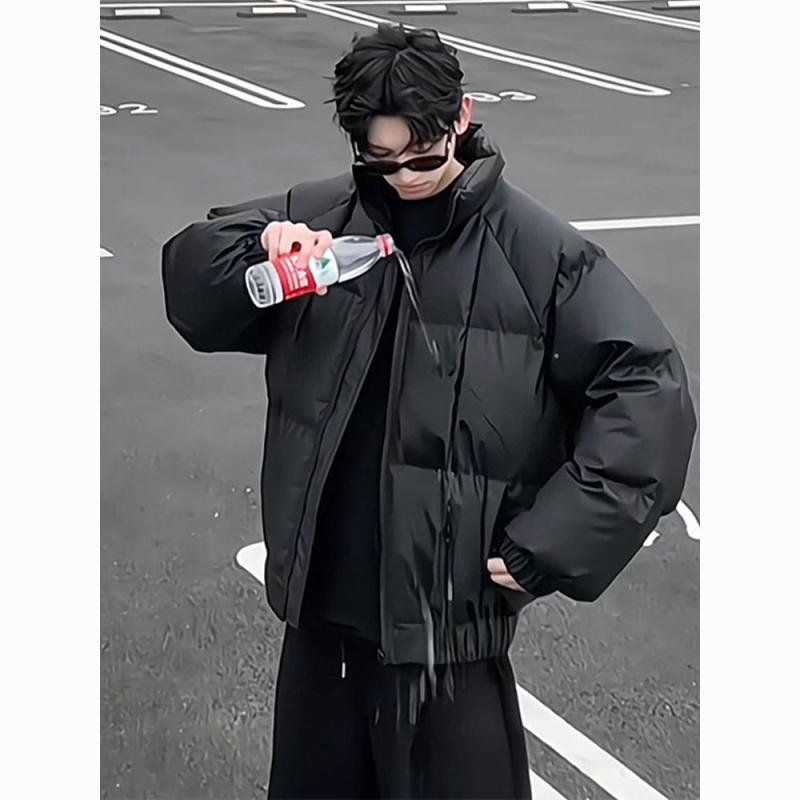 Ανδρικό χειμερινό μπουφάν, περιεκτικότητα σε πούπουλο 30–35%, γέμισμα: λευκό πάπιας πούπουλο, παχύ, αναστροφικό, φερμουάρ