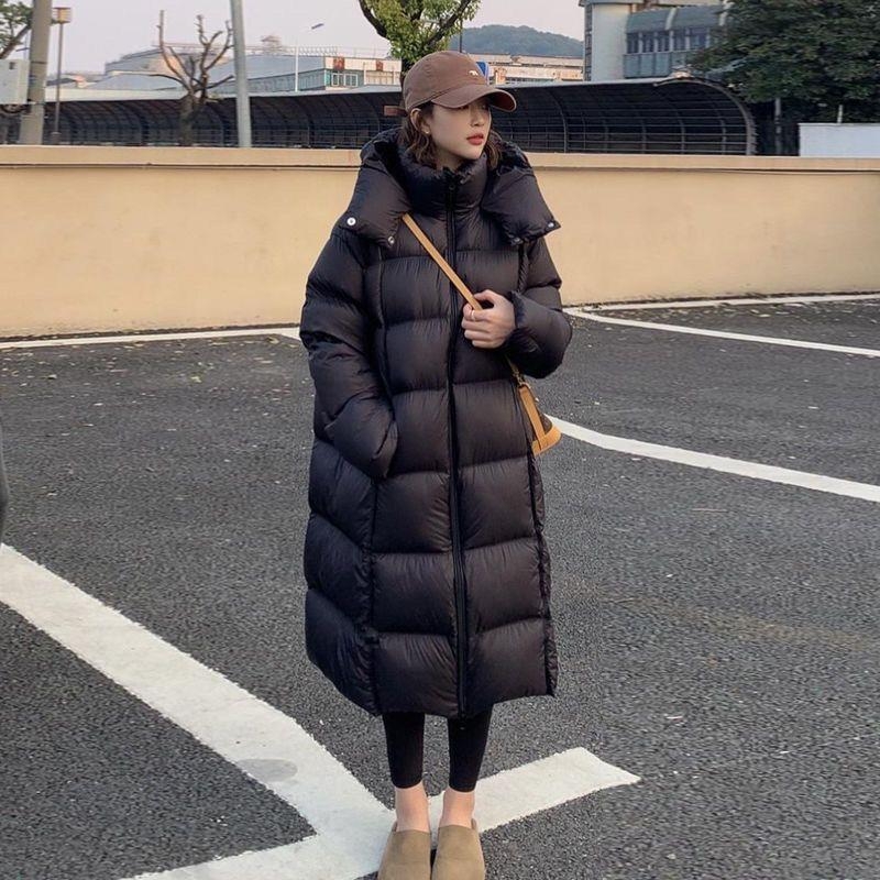 Ženska jakna od perja – Goose Down, debela, s kapuljom, ultra kratka duljina, Chenille-Spandex tkanina