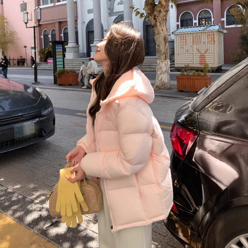 Q&q Női laza szabású kapucnis pehelykabát – pehelytöltet 86–90%, töltet 101–200 g