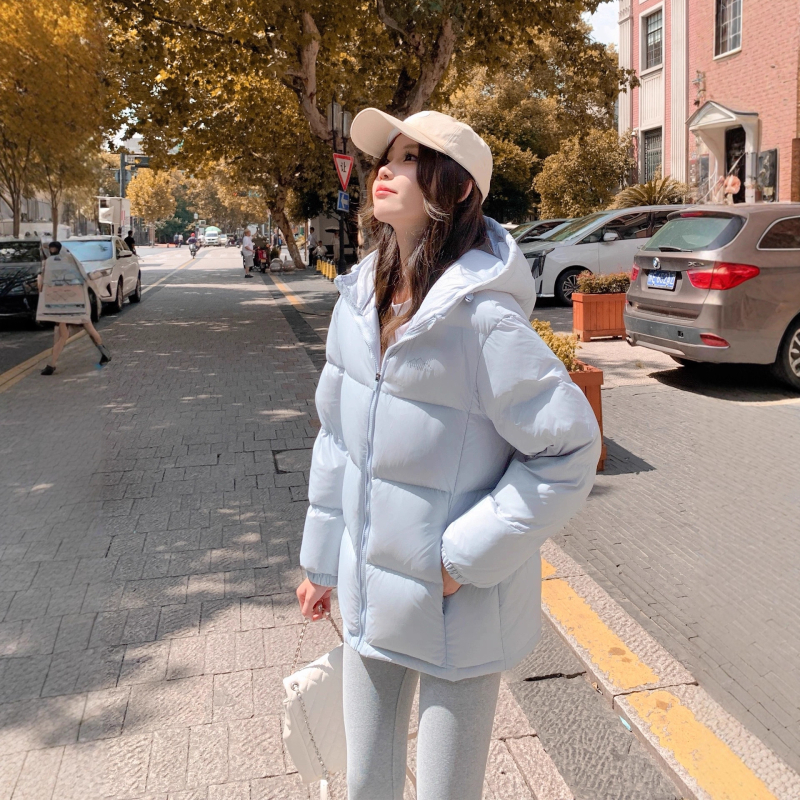 Q&q Női laza szabású kapucnis pehelykabát – pehelytöltet 86–90%, töltet 101–200 g