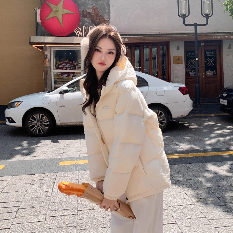 Q&q Női laza szabású kapucnis pehelykabát – pehelytöltet 86–90%, töltet 101–200 g