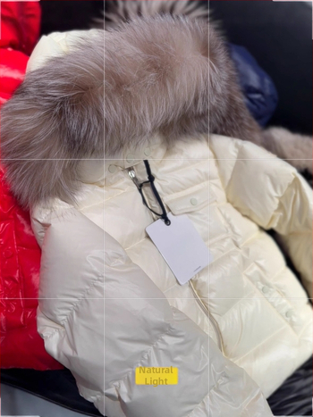 Jachetă de iarnă pentru copii, stil korean, cu glugă detașabilă, umplutură din puf de gâscă alb, 91–94% puf, croială scurtă, lejeră