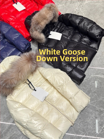 Jachetă de iarnă pentru copii, stil korean, cu glugă detașabilă, umplutură din puf de gâscă alb, 91–94% puf, croială scurtă, lejeră