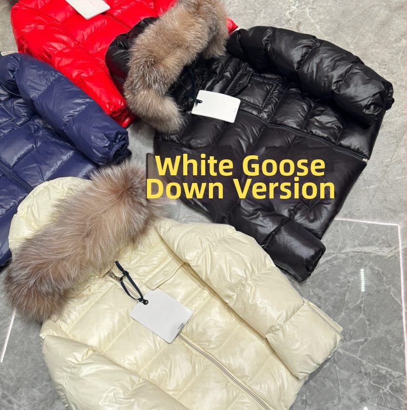 Jachetă de iarnă pentru copii, stil korean, cu glugă detașabilă, umplutură din puf de gâscă alb, 91–94% puf, croială scurtă, lejeră