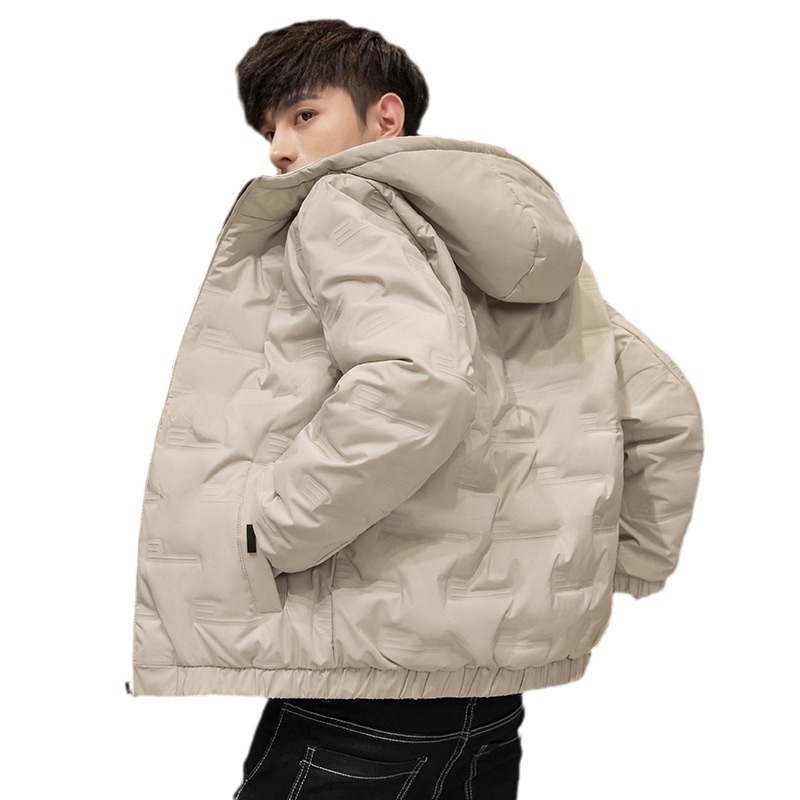 Geacă de iarnă cu glugă, ușoară și caldă, umplutură: puf de rață, fluffiness 550, capacitate de umplere 100–150 g, căptușeală 100% poliester, interval termic -5℃ până la 0℃