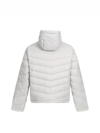 Πουπουλένιο μπουφάν με φερμουάρ, κουκούλα, άνετη γραμμή, πλήρωση από λευκό πάπιας πούπουλο, περιεκτικότητα σε πούπουλο 86–90%