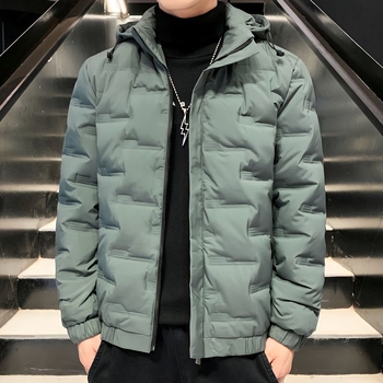 Geacă de iarnă pentru bărbați, cu glugă, lungime extra, 100% puf de gâscă alb, 550 umplere, protecție la frig -5°C până la 0°C