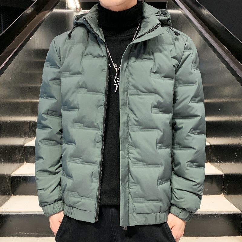 Geacă de iarnă pentru bărbați, cu glugă, lungime extra, 100% puf de gâscă alb, 550 umplere, protecție la frig -5°C până la 0°C