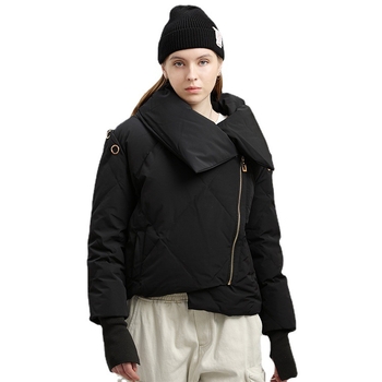 Ten-Twenty női tollkabát fehér kacsa tolltöltettel (86–90%), lazább szabású, rever-gallér, poliészter anyag (>95%), cipzár