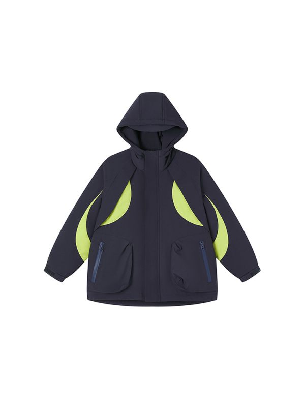 Asgm bērnu pūkaina jaka ar kapuci, ārkārtīgi aukstai ziemai, 86–90% balta pīļu pūka, pildījums 107–170 g, vidējā garuma, brīvs piegriezums, Ziemas 2025