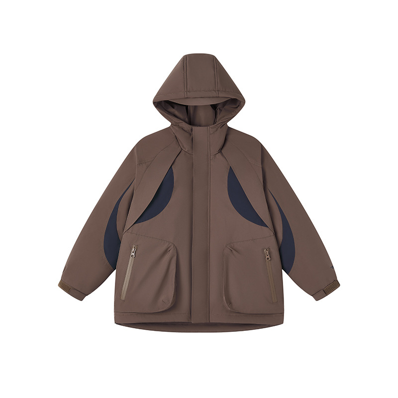 Asgm bērnu pūkaina jaka ar kapuci, ārkārtīgi aukstai ziemai, 86–90% balta pīļu pūka, pildījums 107–170 g, vidējā garuma, brīvs piegriezums, Ziemas 2025