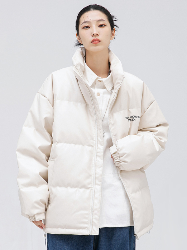 Geacă de puf pentru bărbați, cu umplutură de puf de rață, glugă, guler înalt, fermoar, umplere 600