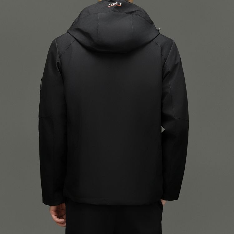 Téli dzseki libatollal töltettel, töltőanyag 51–55% down tartalom, vastag kivitel, A-vonalú szabás, kapucnival