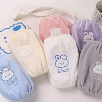 Vaikų animacinių filmų rankovės - triušio motyvas, unisex, plišinis audinys, anti-nešvarumai, rudens–žiemos