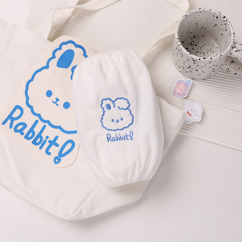 Vaikų animacinių filmų rankovės - triušio motyvas, unisex, plišinis audinys, anti-nešvarumai, rudens–žiemos