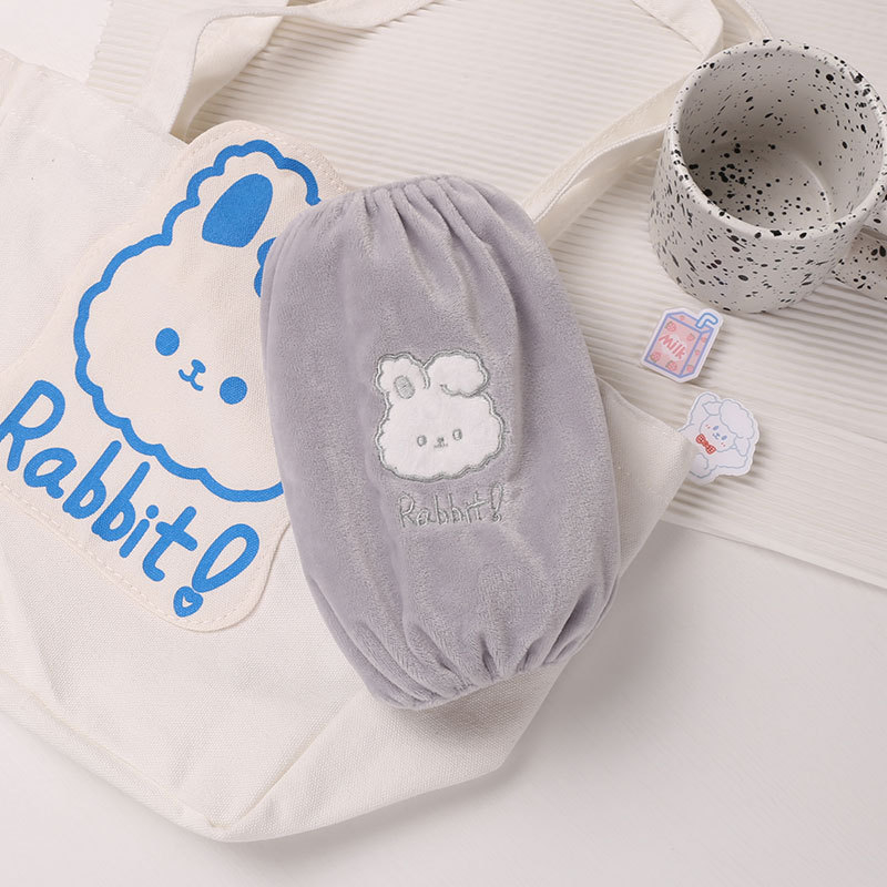 Vaikų animacinių filmų rankovės - triušio motyvas, unisex, plišinis audinys, anti-nešvarumai, rudens–žiemos