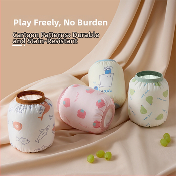 Vaikų vandeniui atsparūs rankovių užklotai su karikatūrų raštu, nailono medžiaga, Korejiečių stilius, amžius 1–8 m, dvi poros