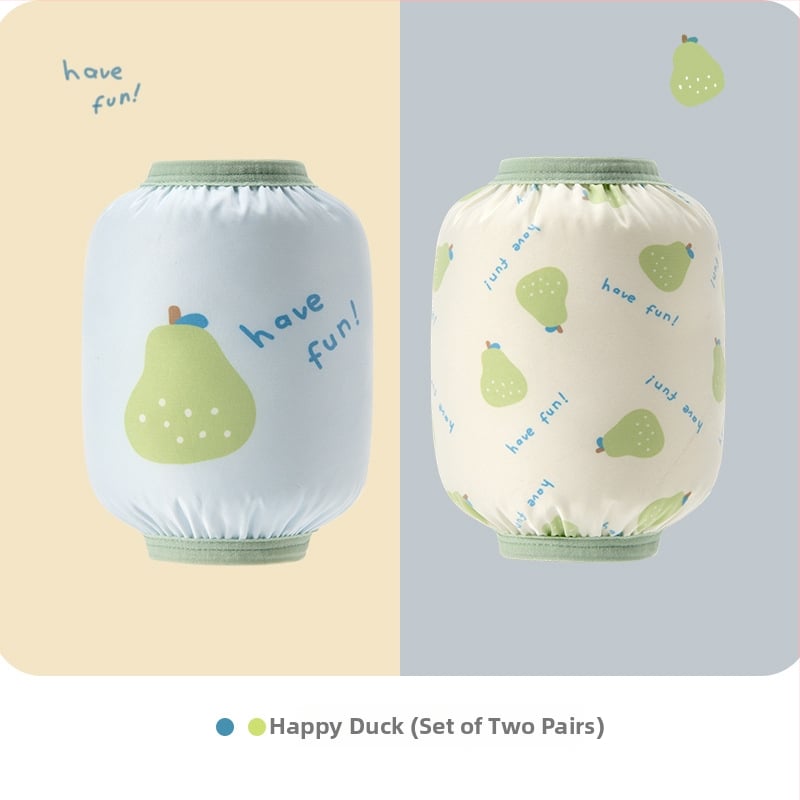 Vaikų vandeniui atsparūs rankovių užklotai su karikatūrų raštu, nailono medžiaga, Korejiečių stilius, amžius 1–8 m, dvi poros