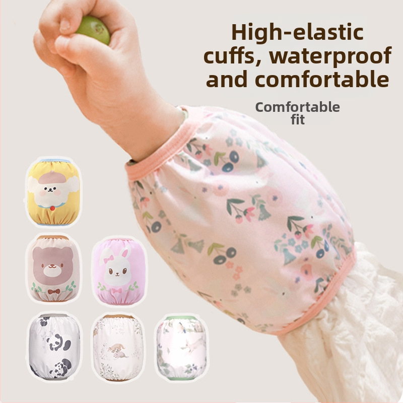 Vaikų rankovių apsauga – vandeniui atspari rudens–žiema, 1–3 metų amžiaus, poliesteris, karikatūrų spaudas